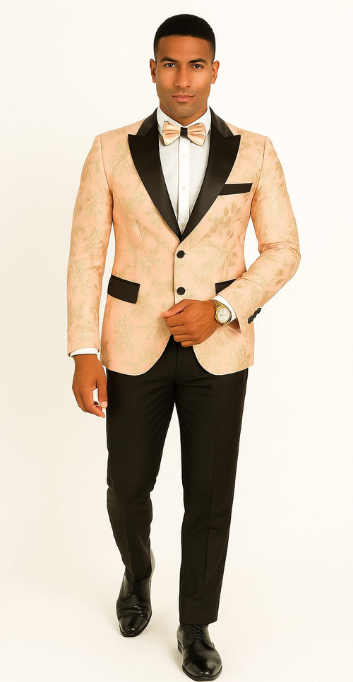 Mens 2 Button Light Baby Pink Tuxedo Blazer Alberto Nardoni