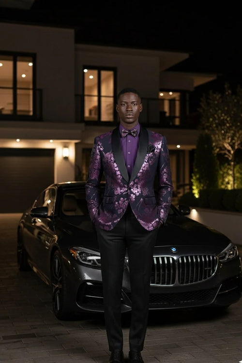 Mens Lavender Tuxedo Jacket
