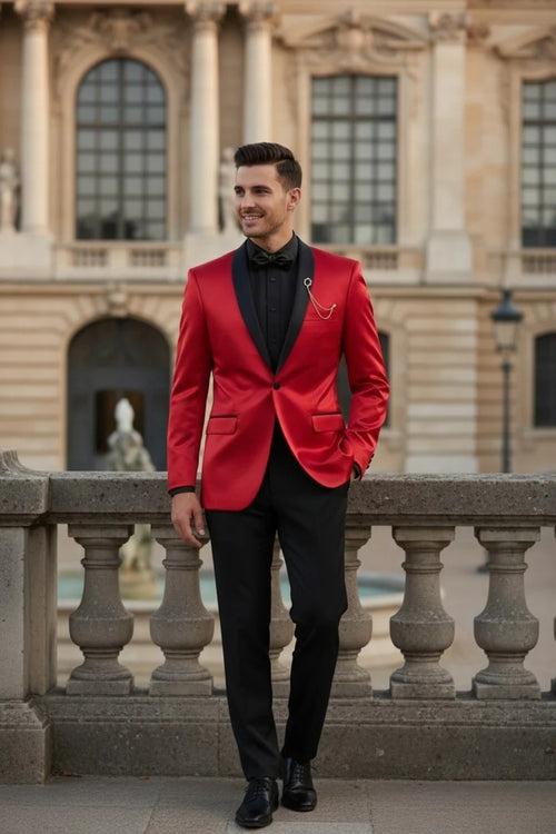 Mens Red Tuxedo
