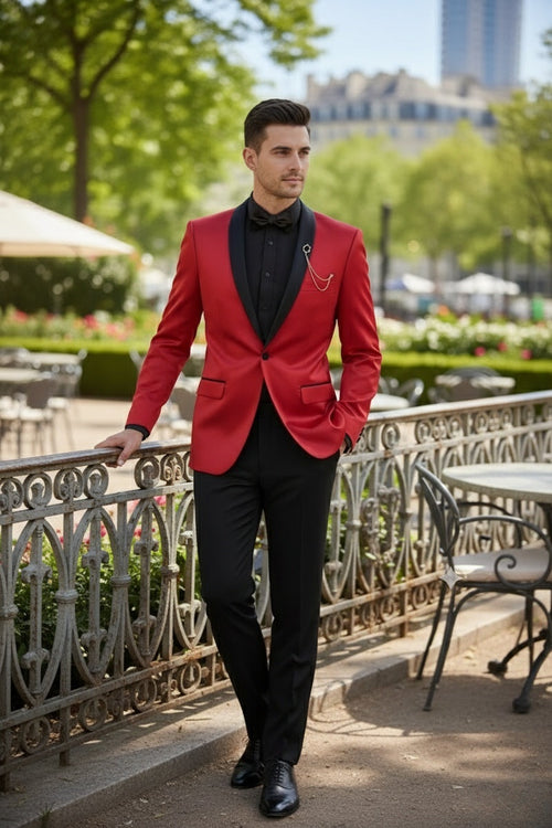 Mens Red Tuxedo
