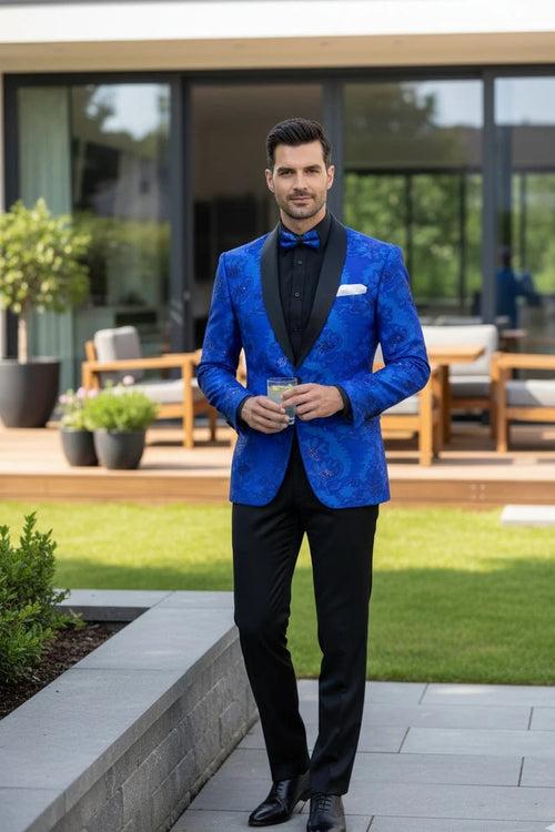 Mens Royal Blue Tuxedo Jacket