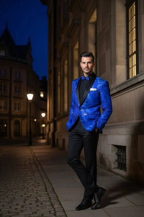 Mens Royal Blue Tuxedo Jacket
