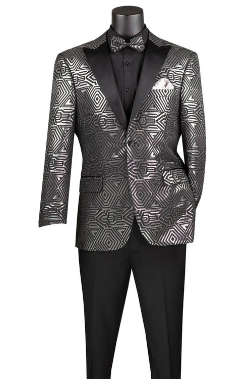 Mens Silver Tuxedo