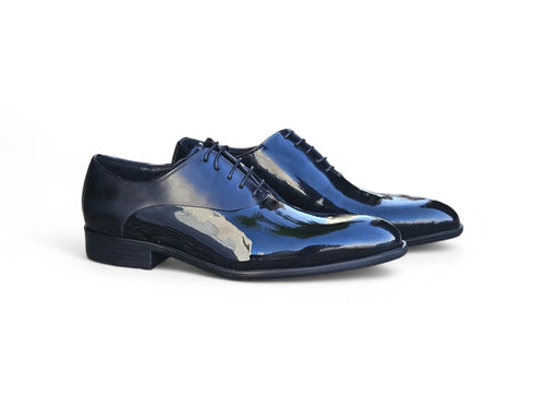 Mix Media Patent Leather Oxford
