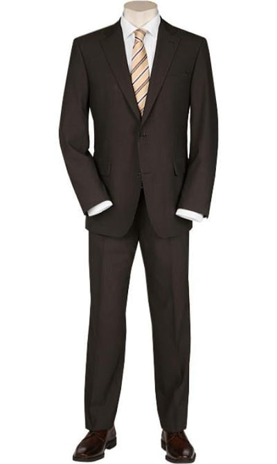 Mix and Match Suits Men's 2 Button blazer flaunts full sleeves Solid Brown Quality Suits,Total Comfort Any Size Jacket&Any Size Pants -