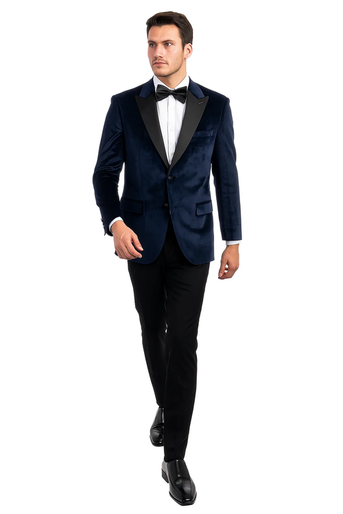 Navy Prom Tuxedo Suit