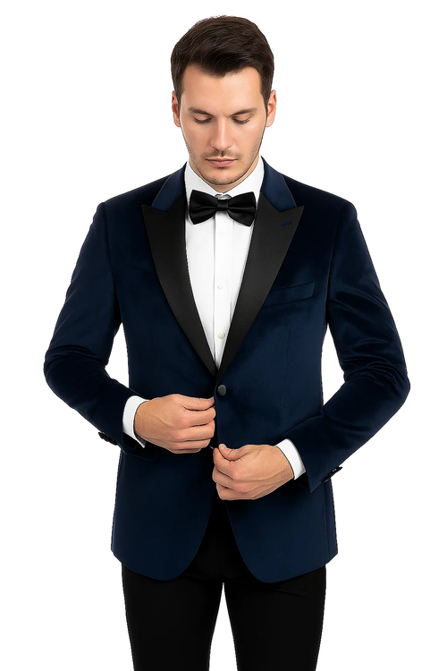 Navy Prom Tuxedo Suit