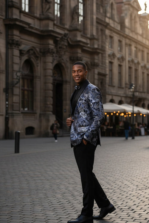 Navy Tuxedo Jacket