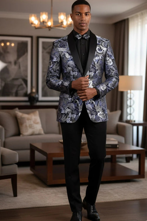 Navy Tuxedo Jacket