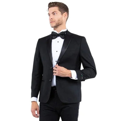 Notch Lapel Tuxedo Separates Coat, Black by ZeGarie - Men's Tuxedo USA