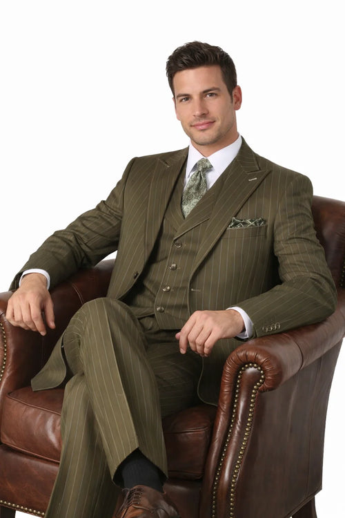 Olive Green Fashion 3-Piece Set