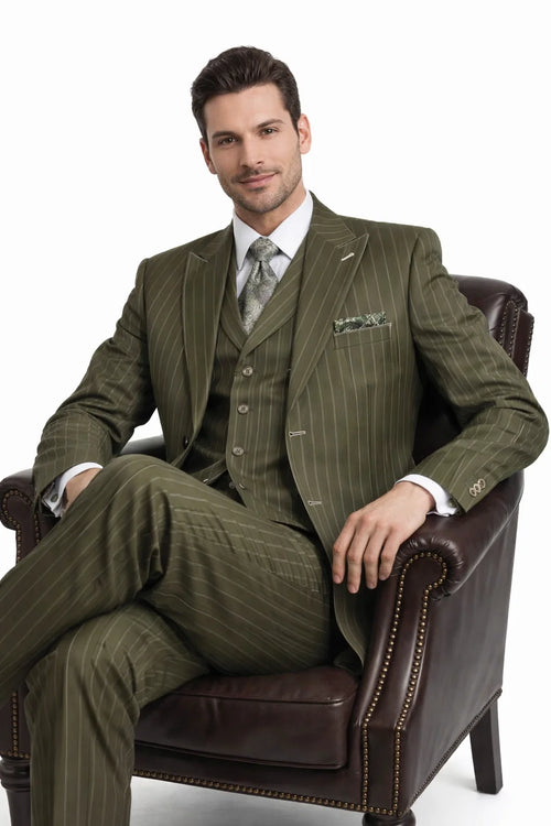 Olive Green Fashion 3-Piece Set