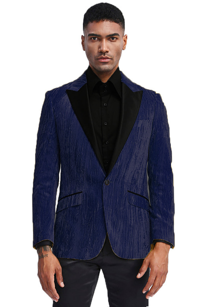 Men's Turquoise Velvet Tuxedo Jacket by Tazio Suits