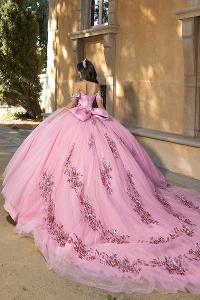 Off Shoulder Bow Ball Gown by Bella Princess c