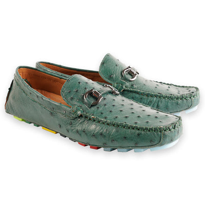 P01405 Palm Beach Genuine Ostrich Driver-Green