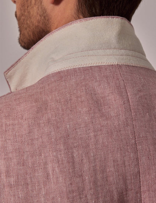 Mens Linen Suit For Beach Wedding - Summer Suit in Pink - Men's Tuxedo USA