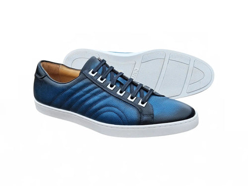 Primo Hand Burnished Leather Sneakers