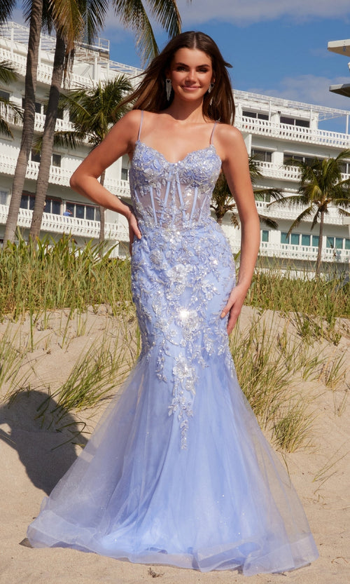 Nox Anabel Q1541 Long Prom Dress with Embroidery