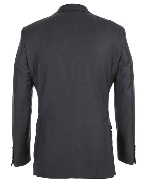 Half Canvas Wool Dress Suit Modern Fit 2 Piece in Charcoal by Rivelino