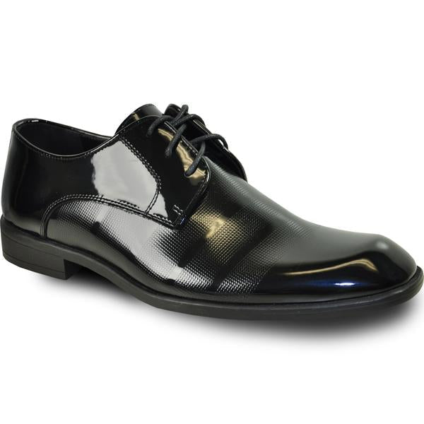 VANGELO Men Dress Shoe ROCKEFELLER Oxford Formal Tuxedo for Prom & Wedding Black Patent - Men's Tuxedo USA – SuitUSA