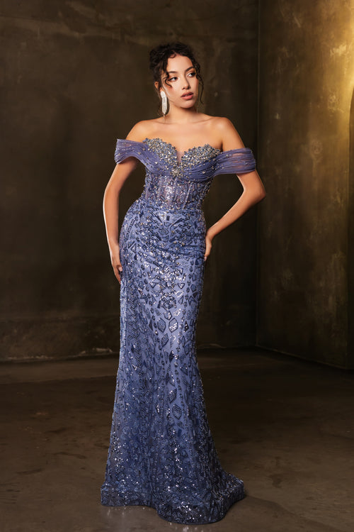Evening Dress Sweetheart Off The Shoulder Mermaid Prom Gown By RQ8191-New Collection