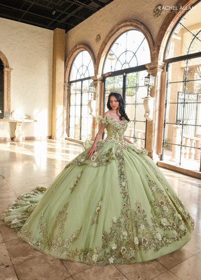 Rachel Allan RQ3137 Off Shoulder Quinceanera Dress
