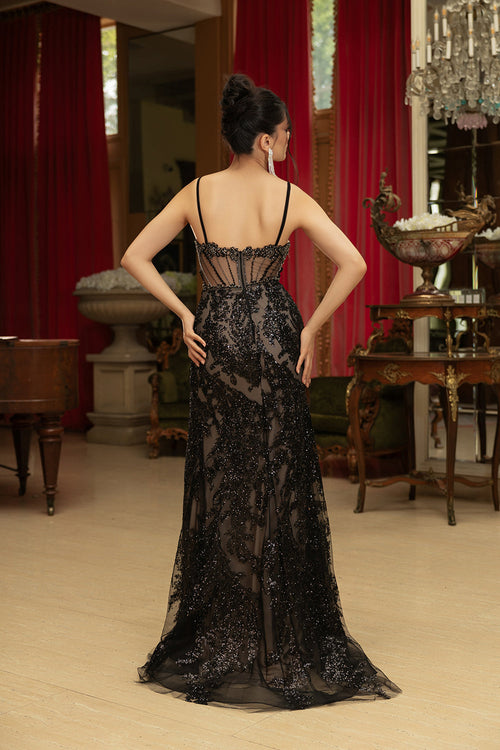 Evening Dress Sleeveless Sequin Sheath Gala Gown By Royal Queen RQ8160