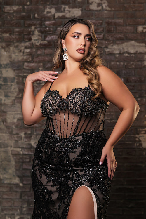 Evening Dress Sleeveless Sequin Sheath Gala Gown By Royal Queen RQ8160