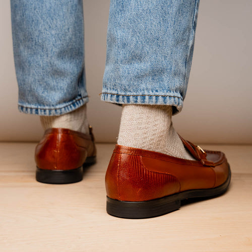 Marco Di Milano Ravello Cognac Leather Oxfords