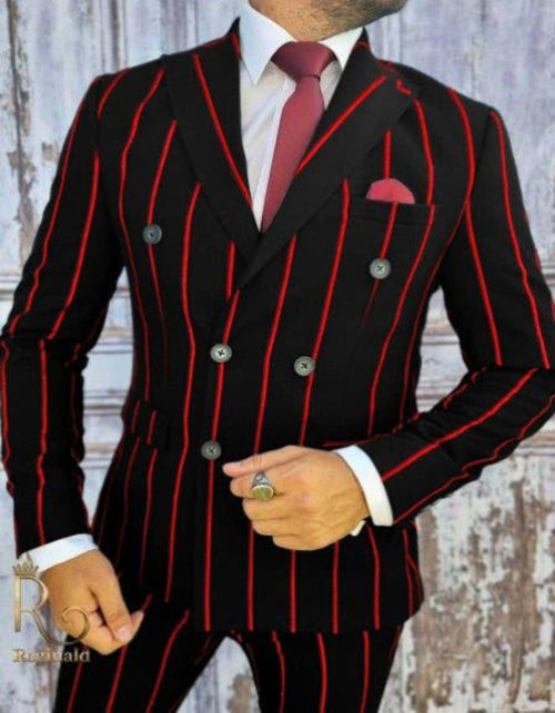 Purple Prom Suit - Purple Prom Outfit - Purple Prom Gangster Tuxedo - Men's Tuxedo USA