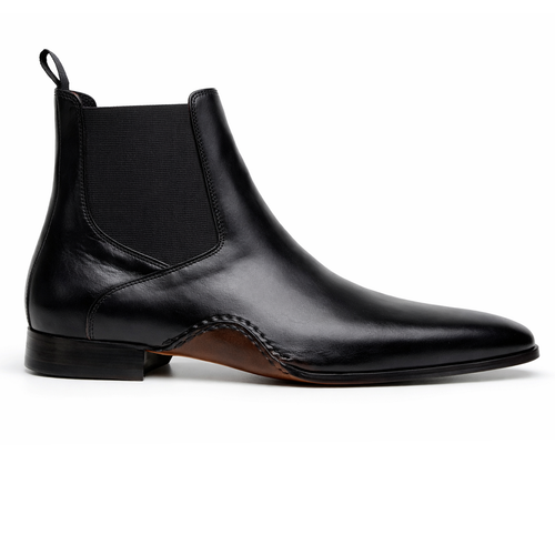 Belvedere Rocco Black Genuine Crocodile Leather Loafer