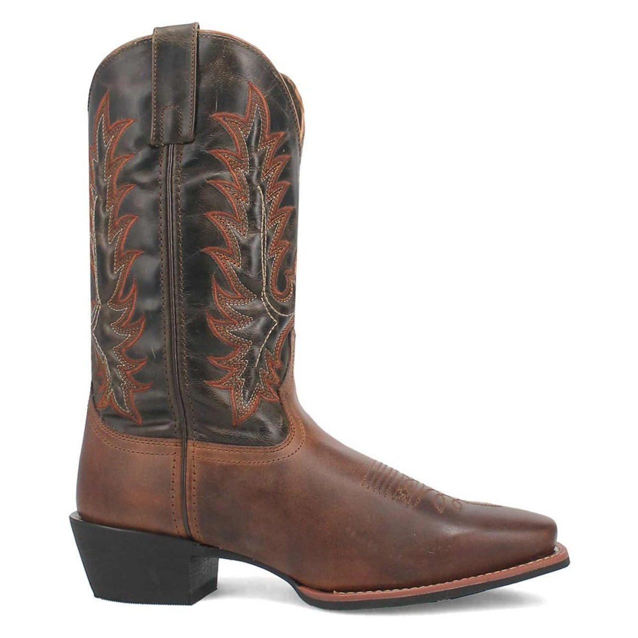 Laredo Kent 12" Shaft Rust/Olive Cowboy Square Toe Leather Boot – SuitUSA