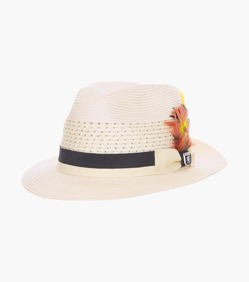 TYCE FEDORA Poly Braided Pinch Front Hat