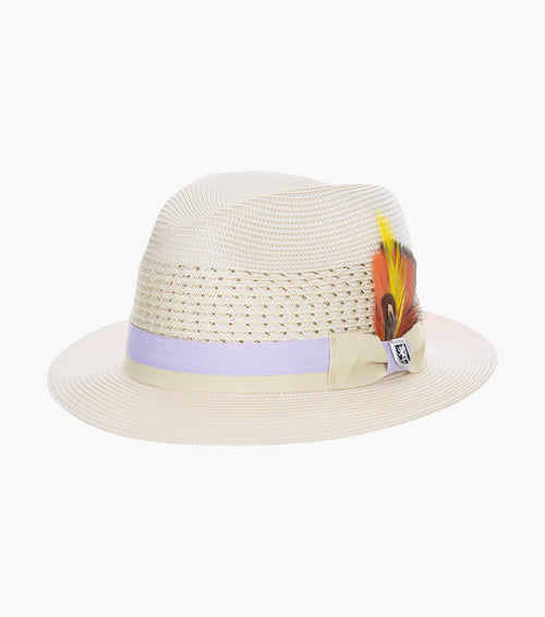 TYCE FEDORA Poly Braided Pinch Front Hat