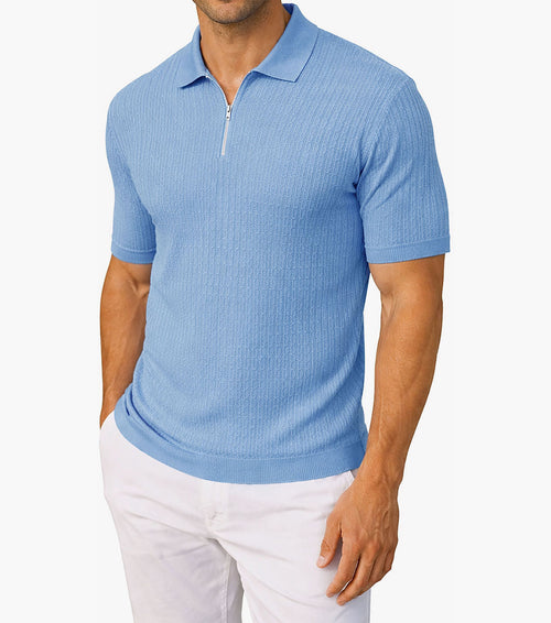 ISAAC Quarter Zip Polo Shirt