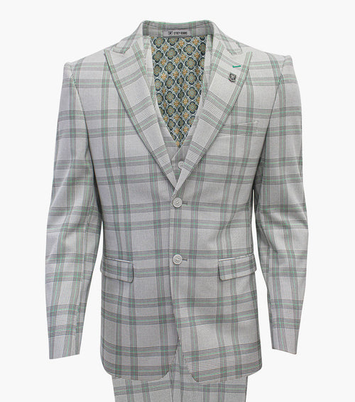 ROCHE 3 Piece Vested Suit