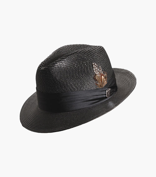 DUBLIN FEDORA Poly Braided Pinch Front Hat