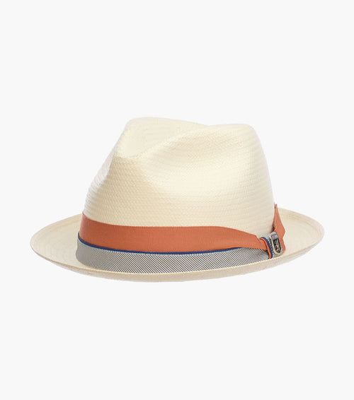 BRUNSWICK FEDORA Toyo Pinch Front Hat