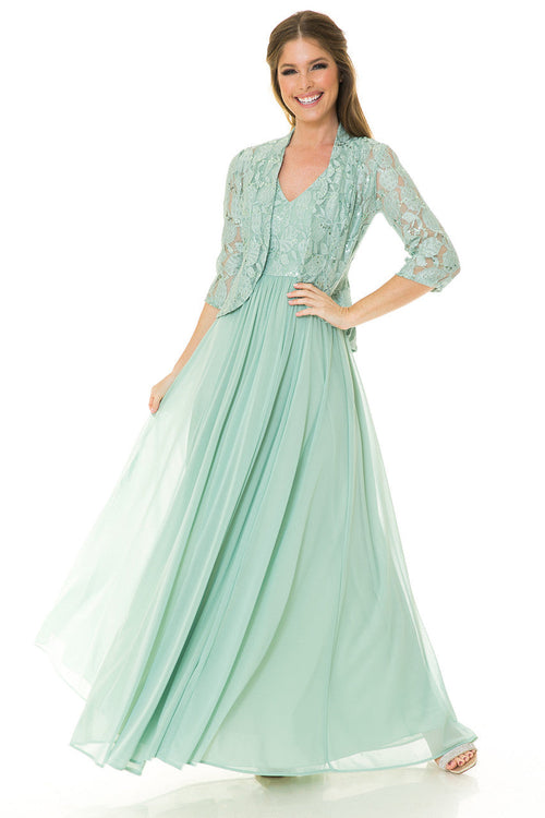 Red Carpet Dress V-Neck A-Line Sequin Formal Gown By Lenovia 5237