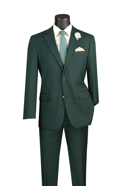 Oriental Collection - Banded Collar Slim Fit Suit Shiny Sharkskin 2 Piece Blue by Vinci