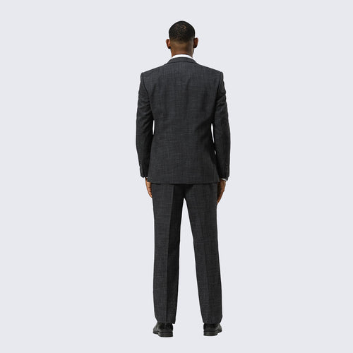 Charcoal Canvas Print Three Piece Suit By Stacy Adams- Wedding - Prom