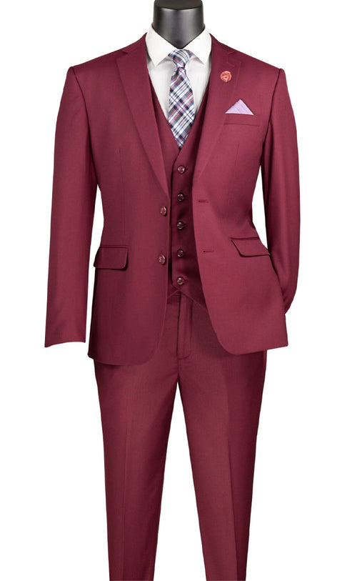 Men's Regular Fit Tuxedo 2 Piece Collection In White 3 Button Design Vinci
