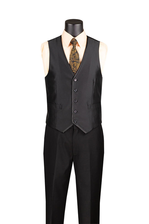Ramses Collection - White Regular Fit Double Breasted 2 Piece Suit with Flexible Elastic Waistband by Vinci