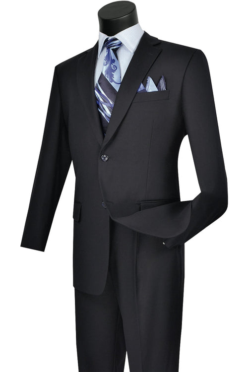 Mens 2 Button Classic Fit Pleated Pant Suit in Khaki by Vinci