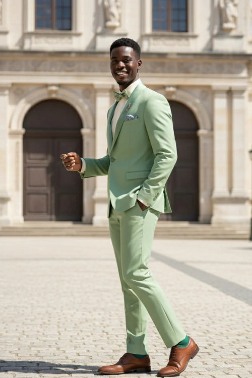 Sage 1-Button Shawl Tuxedo