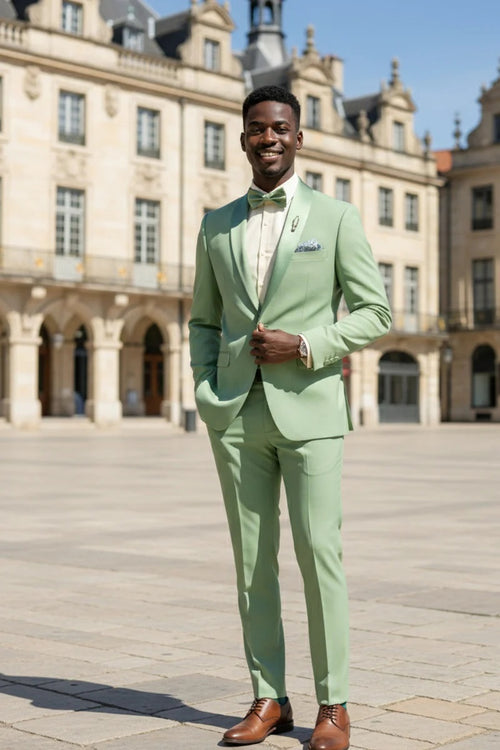 Sage 1-Button Shawl Tuxedo