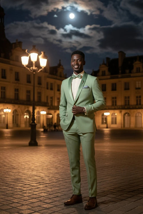 Sage 1-Button Shawl Tuxedo