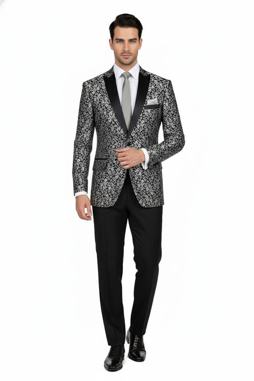 Silver Tuxedo Jacket