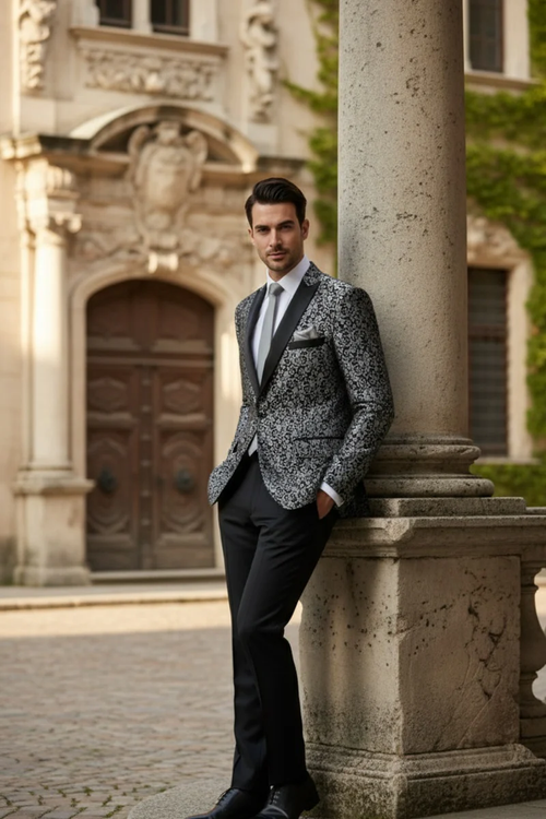Silver Tuxedo Jacket