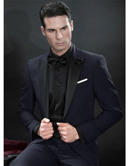 Mens Traje Vaquero Black Suit & Tuxedo by mensusa